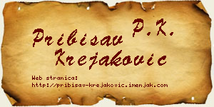 Pribisav Krejaković vizit kartica
